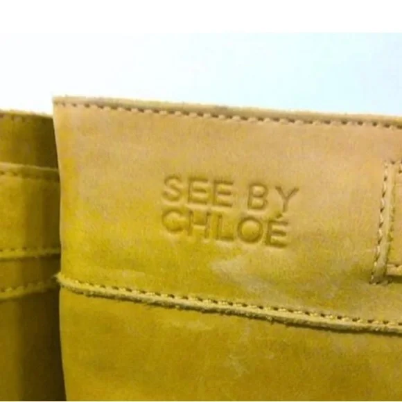 HP 🥰💕🎉❤️ EUC SEE BY CHLOE ultra high boots size 37.5/7 - Picture 4 of 8